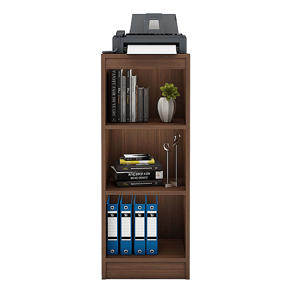 Alpha Printer Stand Bookcase, Acacia Walnut *Installation Included* - A10 SHOP