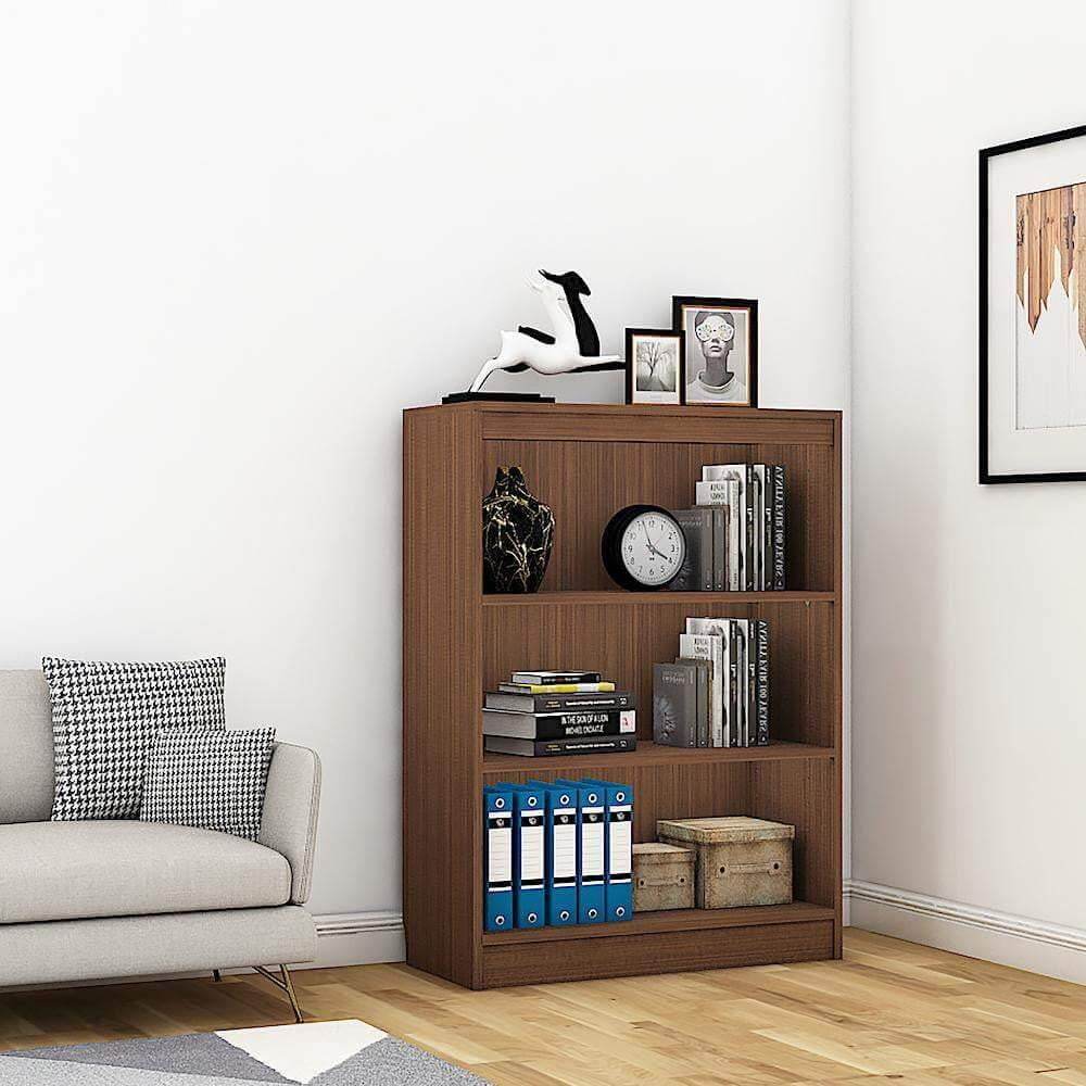 Alpha Storage Unit, 4 tier, 42" high, Acacia Walnut *Installation Included* - A10 SHOP