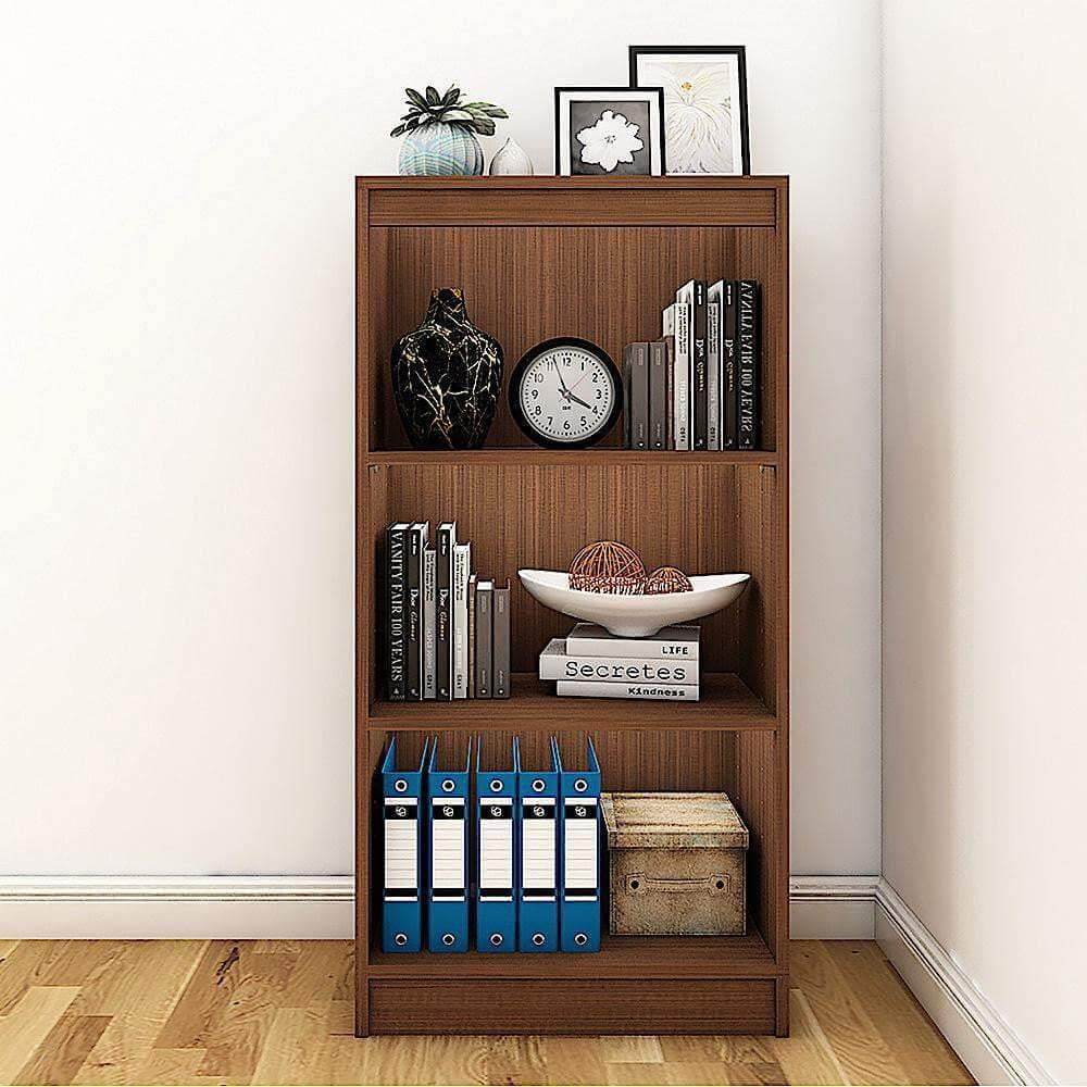 Alpha Bookshelves, 4 tier, 48" high, Acacia Walnut *Installation Included* - A10 SHOP